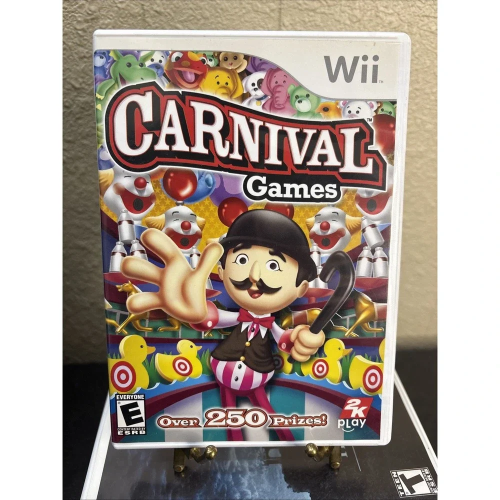 Lot of 4 Wii Games~Wii Fit~Sing 4~Agatha Christie~Carnival Games